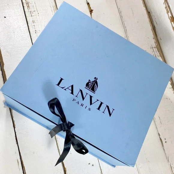 Lanvin Leather Pointed Toe Heels with Hot Pink Trim - Picture 12 of 12